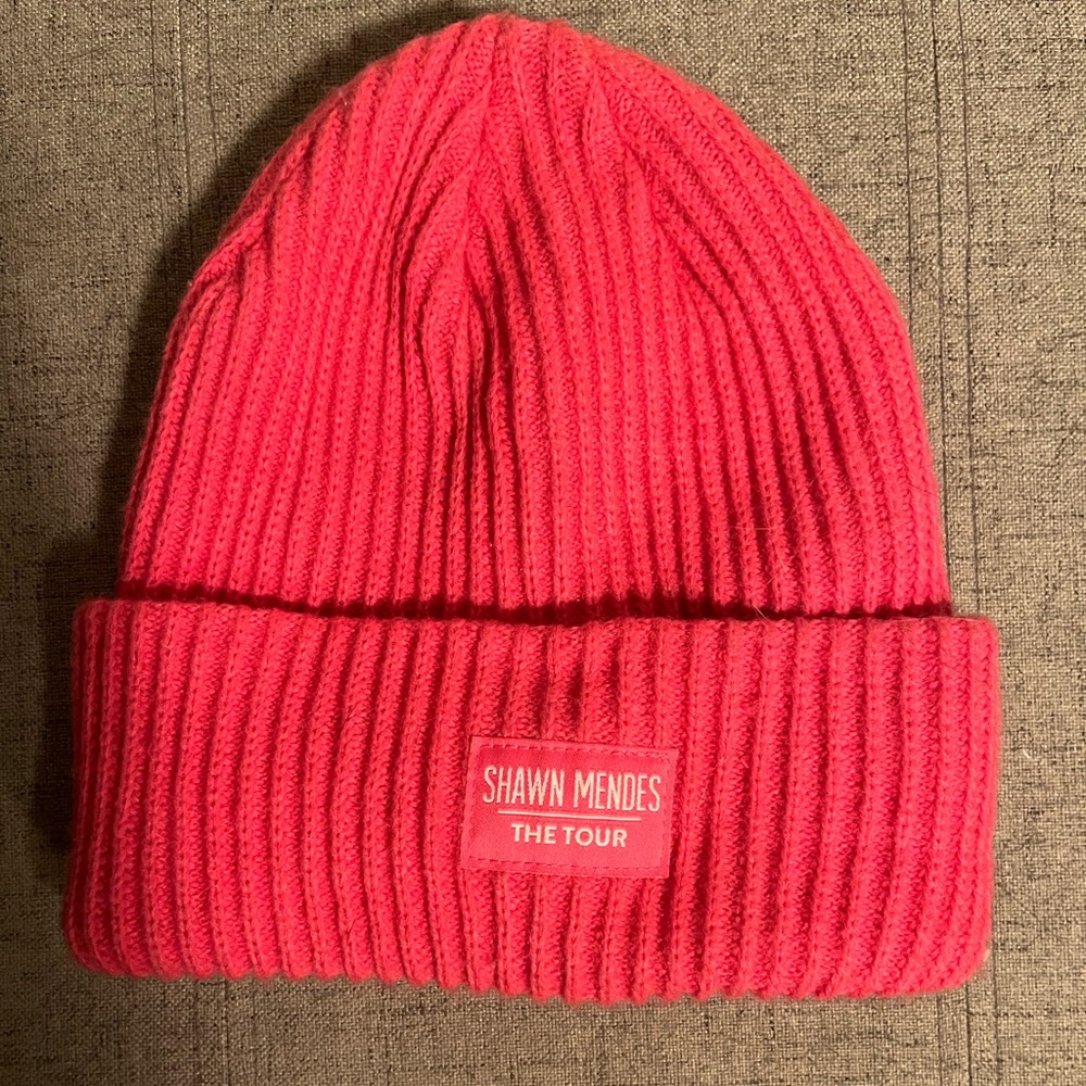 Shawn Mendes pink beanie